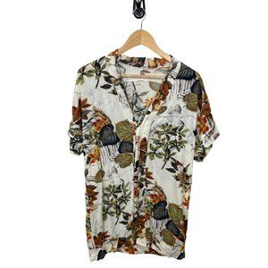 Hawaiian Floral Short Sleeve Top
